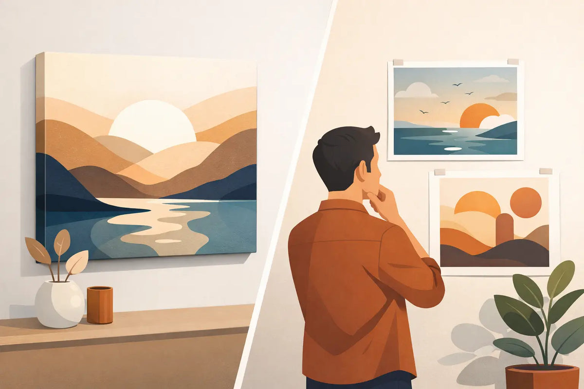 Canvas Art vs Posters: What Feels Right?