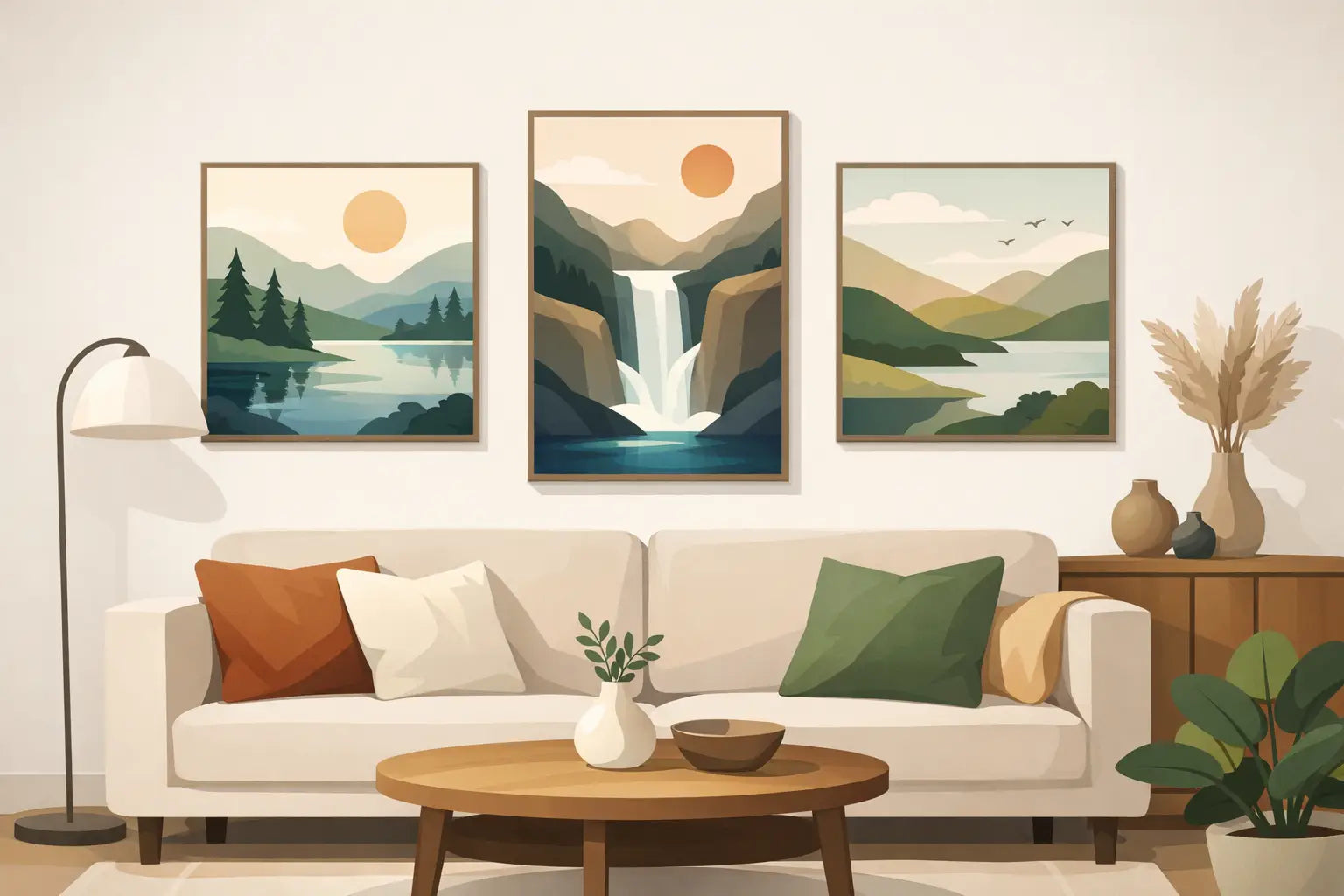 Nature Paintings for Living Room Style