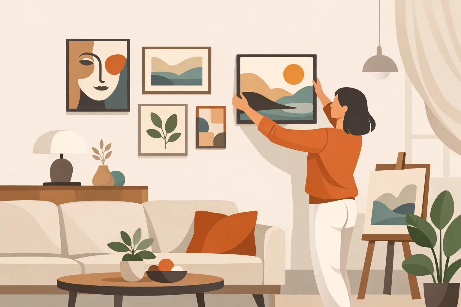 How to Decorate With Paintings at Home