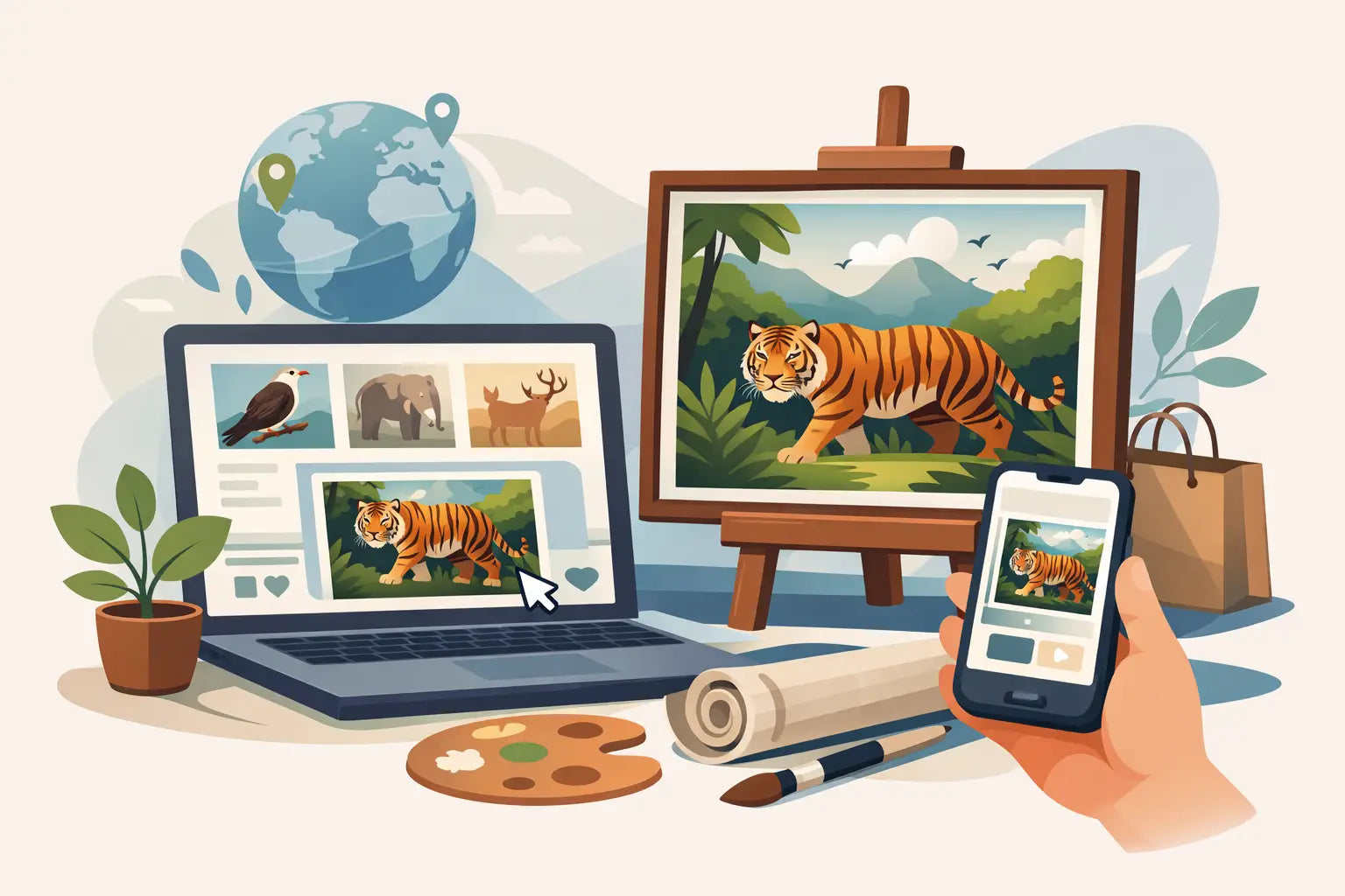 How to Buy Wildlife Paintings Online