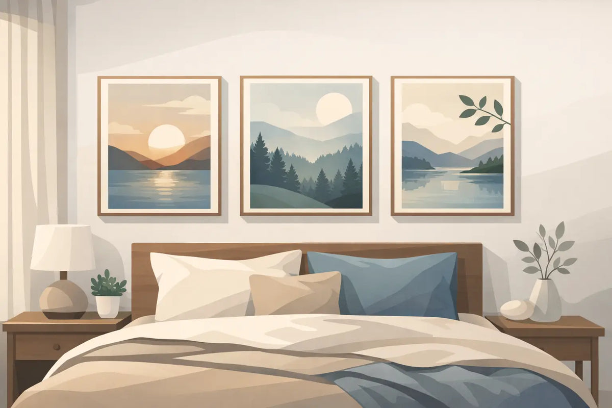 Calming Paintings for Bedroom Walls