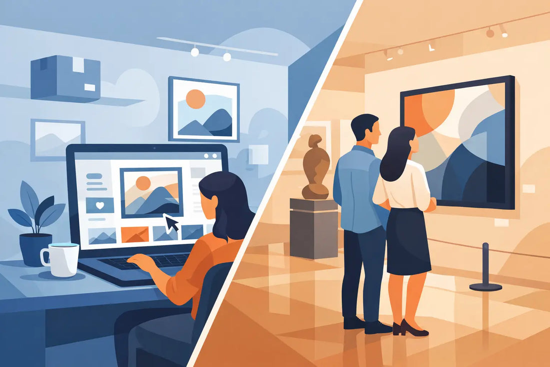 Buying Art Online vs Gallery: Which Is Right?