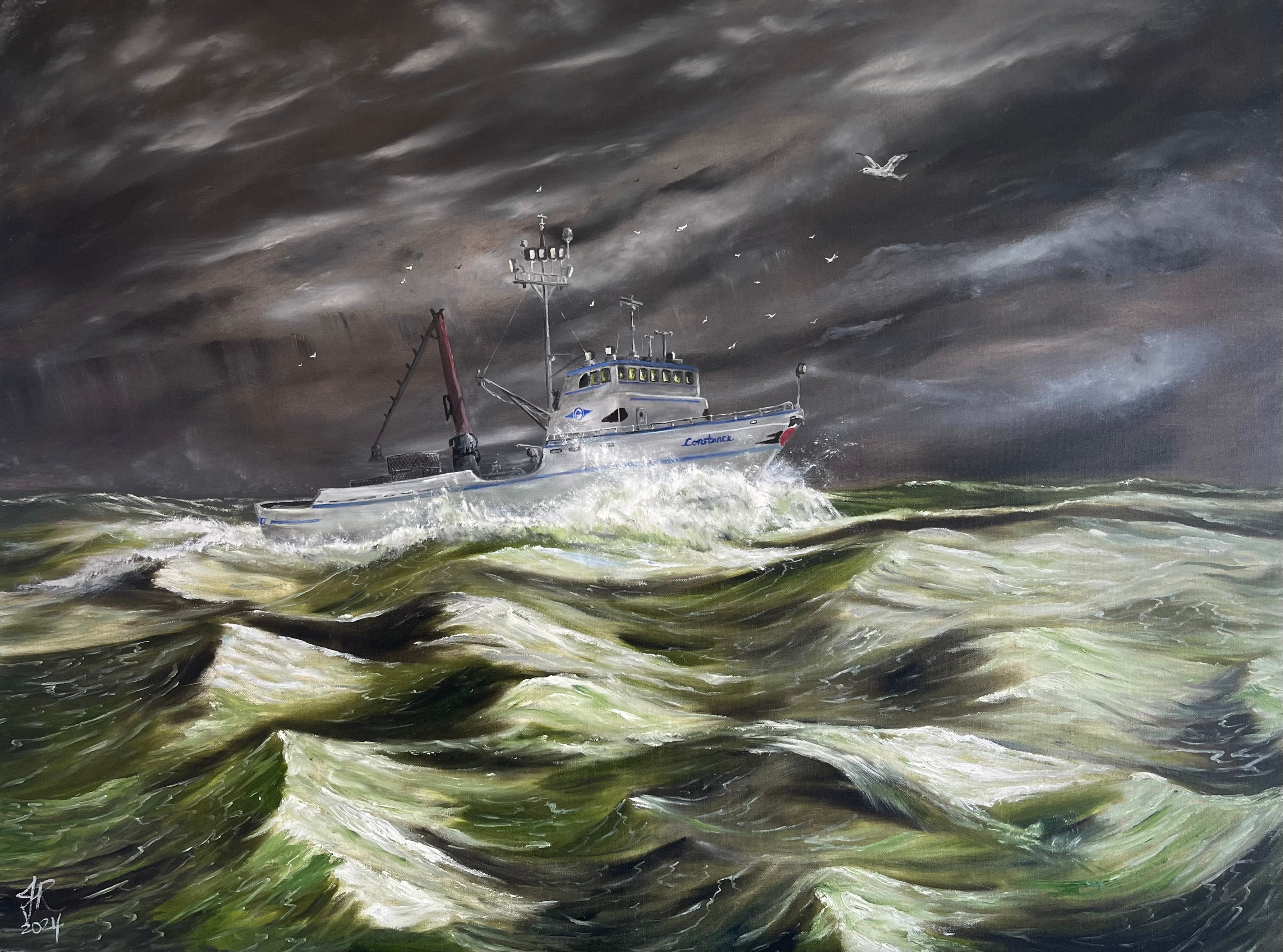 The Constance in Rough Seas