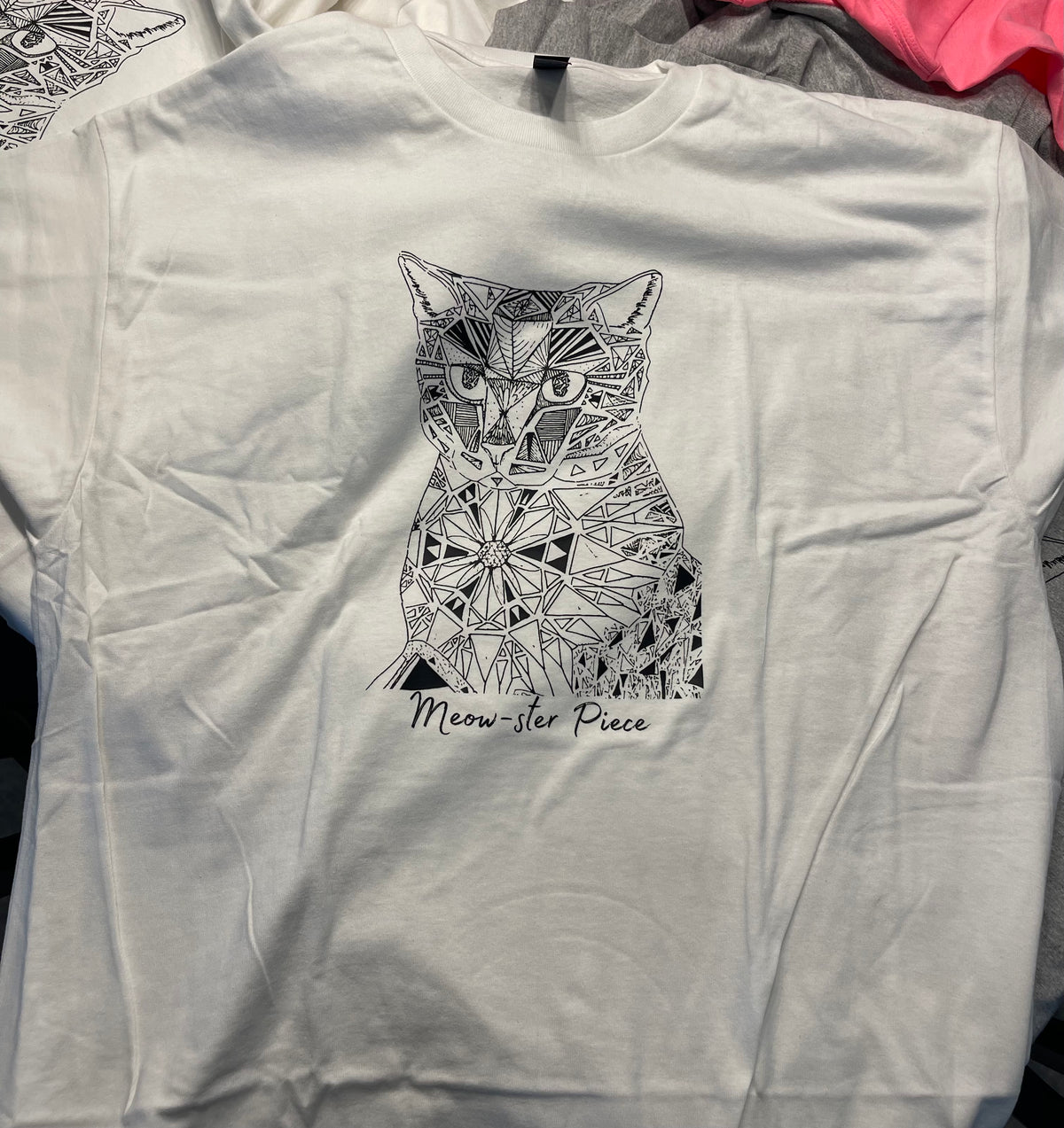 Meow-ster Piece T-shirt - White