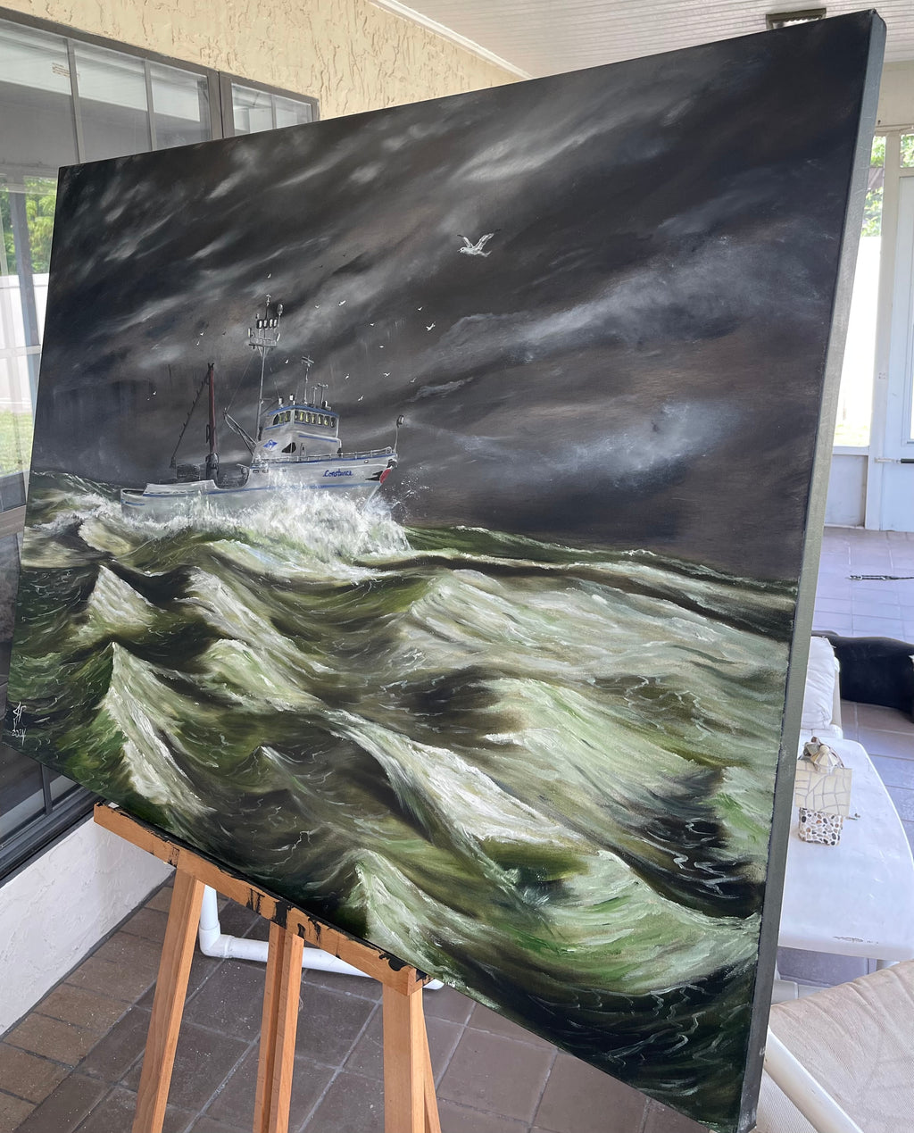 The Constance in Rough Seas