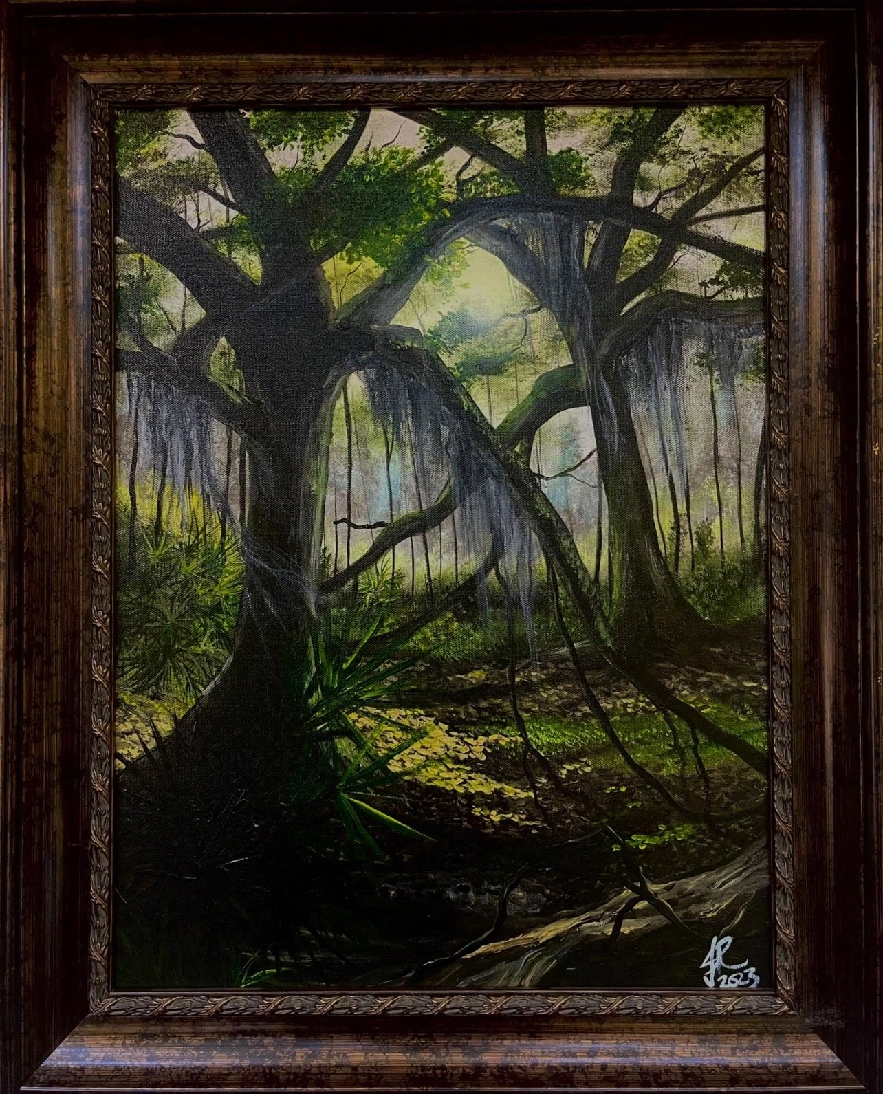 Two Old Wise Live Oaks